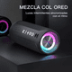 thumbnail image 5 of Bocina Bluetooth Portátil Impermeable BLOOSOM Con luces RGB negro, 5 of 5