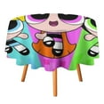 thumbnail image 3 of The Powerpuff Girls Round Tablecloth Print Decorative Table Cover Washable Table Cloths for Dining Party Picnic 50x50in, 3 of 8