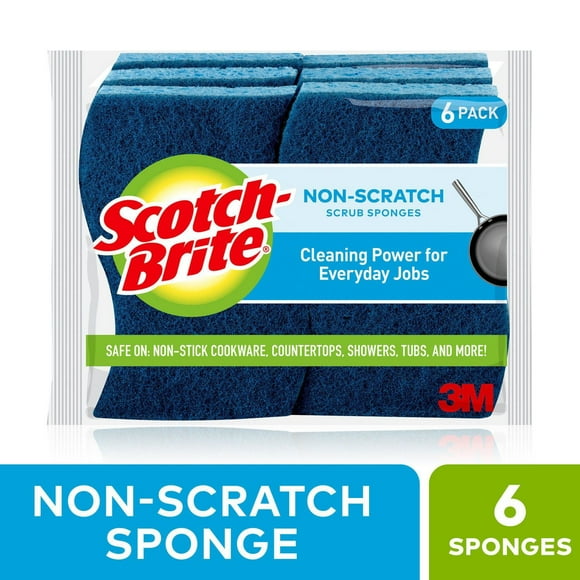 Éponge à récurer antiégratignures Scotch-Brite® 6/paquet