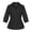 Black, variant on Women‘s Long Sleeve Office Blouse V Neck Button Front Casual Work Top White XXXXXL