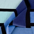 thumbnail image 6 of Superior Faded Stripes Cotton Absorbent Oversized Beach Towel, Blue, 6 of 8