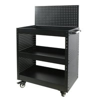 Workpro Rolling Service Utility Cart with Steel Pegboard Storage only $74.82: eDeal Info