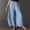 04-Sky Blue, variant on Women's Cropped Lace-Hem Pants -Tendy High Waisted Drawstring Wide Leg Pants Casual Lightweight Trousers with Pockets 05-Army Green S