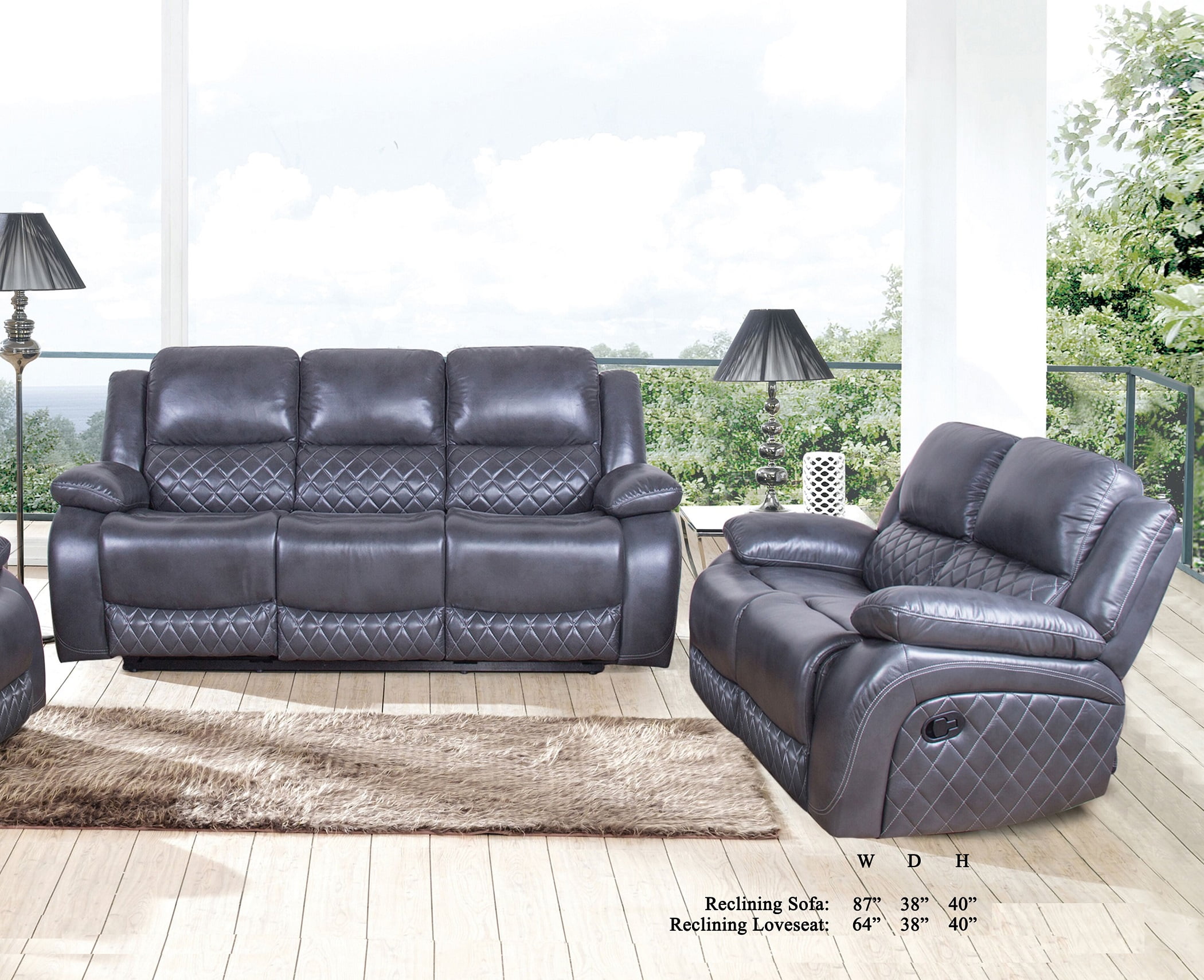 comfortable leather sofa set