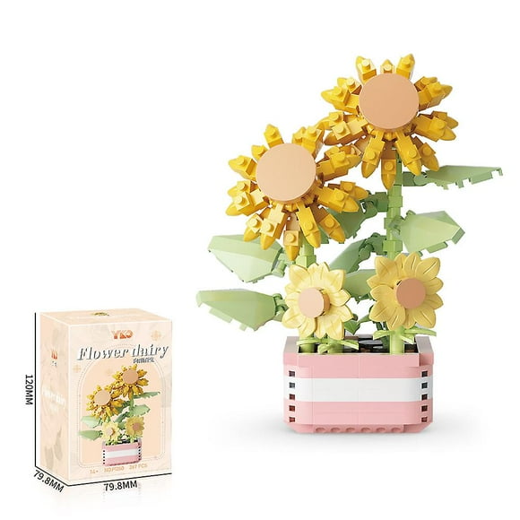 Succulent Building Set, Succulent Bonsai Botanical Decor Collection Building Kit, Build a Succulents Plants Display Piece for Home or Office, Ideal Gi