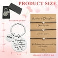 thumbnail image 6 of Mother Daughter Bracelets Mother Keychain Birthday/Mother Day Gift for Mom from Daughter Son Mommy Daughter Matching Bracelets for Christmas Valentine Design 2, 6 of 7