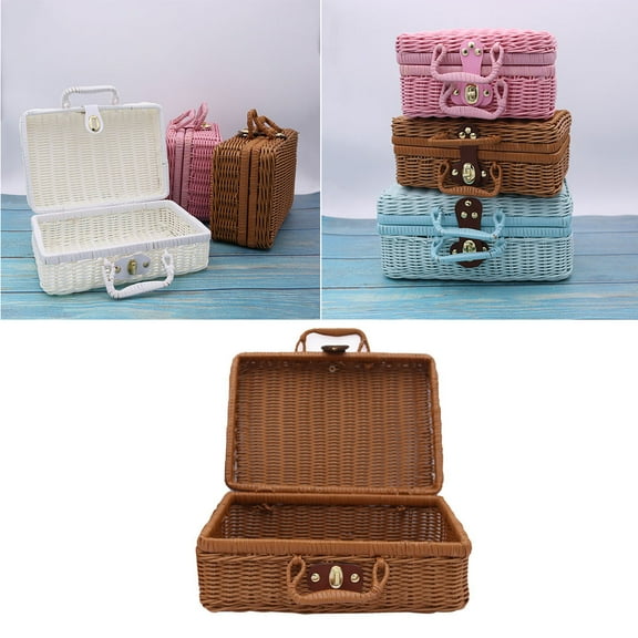 Milisten Cosmetics Storage Cosmetics Organizer Woven Material 1Pack