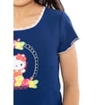 thumbnail image 4 of Hello Kitty Girls Purl Edge Graphic Tee with Short Sleeves, Sizes 4-16, 4 of 7