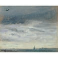 thumbnail image 3 of Lionel Constable 24x20 Black Modern Framed Museum Art Print Titled - A Grey Day (ca. 1845), 3 of 5