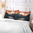 thumbnail image 6 of Beautiful Sunset Peaks Plush Pillow Case, Zippered Bed Pillow Pillowcases, Super Soft and Cozy Pillowcase Covers for Sleep Decor Giftsation - Queen Size 20x30in, 6 of 7