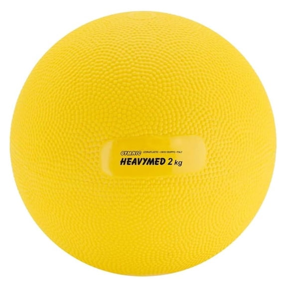 Gymnic Heavymed 2 Medicine Ball, 15cm/2 kg/4.4 lb, Yellow