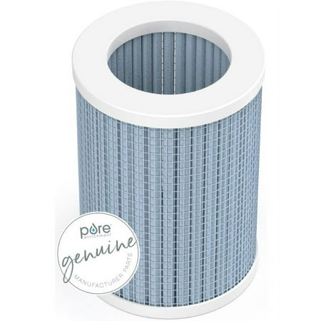 Pure Enrichment - 2-in-1 True HEPA Replacement Filter for the PureZone Mini Portable Air Purifier (PEPERSAP) - Grey