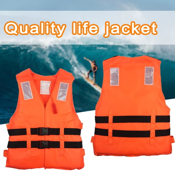 Nrmvnmi Adult Life Jacket Kayak Vest High Buoyancy Swim Vest Adjustable Safety Jacket Swimming Fishing Outdoor Water Sports, Surfing, Rafting, Kayaking