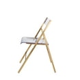 thumbnail image 3 of Menno Transparent Folding Chair – Lightweight Foldable Plastic Chair for Indoor & Outdoor Use, No Assembly Required, Ideal for Parties, Events, and Outdoor Gatherings in Clear Set of 4, 3 of 6