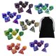 thumbnail image 2 of Juego de dados poliédricos acrílicos de 49 piezas, D8, D10, D12, D20, juguetes, dados rodantes bicolores, dados para juegos de rol, juegos de mesa KTV Estilo E Macarena dados de juego, 2 of 8