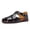 Black, variant on Men's Closed Toe Flat Fisherman Sandals Lightweight Non Slip Adjustable Strap Wading Sandals for Summer Beach Casual Daily Wear Blue Size 7