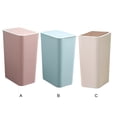 thumbnail image 4 of Billuyoard Bote de basura abierto con un clic, bote de basura grande, compacto, conveniente, cubo de basura de cocina, tapa ancha, bote grande de Suministros de limpieza para el hogar Beige, 4 of 6