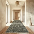 thumbnail image 2 of Rugs USA Bayberry Vintage Machine Washable Area Rug, 9' x 12', Ivy Green Grey, 2 of 16