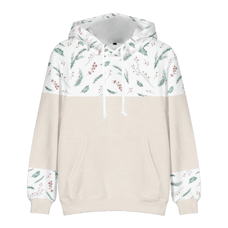 

MLFU Boys Stitching Pullover Hoodie Cotton-Blend Graphic Loose Blouses 1 Pack