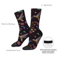 thumbnail image 4 of Rateoe Humming Bird for Women Casual Calf Socks - Cute Crew Socks - Thin Soft Above Ankle Socks Size 5-11, 4 of 6