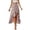 A-Blue171, variant on XIAOCHA Women's High Waisted Floral Print Skirt Ruffled Slit Asymmetrical Hem Boho Casual Flowy Midi Skirt