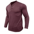 thumbnail image 1 of RXIRUCGD Pull Décontracté pour Hommes, Couleur Unie, Manches Longues, Col Rond, Vin, Taille : 2TG, 1 of 6