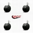 thumbnail image 2 of 2-3/8 Inch Office Chair Caster Nylon Twin Wheel 7/16 Grip Ring Stem Set of 4 SCC, 2 of 2