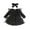 Black, variant on Toddler Girls Long Sleeve Floral Holiday Party Dress with Headband Set – Butterfly Princess Birthday Wedding Dance Dress for Baby Girl