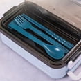 thumbnail image 4 of Lonchera de 2 Lonchera Apta para Microondas Lonchera Caja de Almacenamiento de Alimentos Caja Bento para Estudiantes Niños Trabajadores de Oficina Rosa, 4 of 5