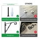 thumbnail image 4 of Soporte para plantas colgantes, paquete de 2 ganchos para macetas de pared con tornillos de hierro incluidos, campanillas de viento para interiores, macetas, linternas, decoración de patio i, 4 of 5