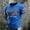 IDOLI03_Blue, variant on 250 Anniversary USA Shirt Men Summer Casual Short Sleeve 4th of July Shirts for Men Tee 250 Years America Flag Patriotic T Shirts for Man Workout Tshirts Blue, XXXL