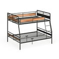 thumbnail image 4 of Bowery Hill Full XL over Queen Metal Bunk Bed in Sandy Black, 4 of 5