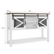 thumbnail image 3 of Mesa de Almacenamiento de Entrada con Puertas Corredizas de Granero, Mesa Consola Rústica Industrial con Estante Abierto para Entrada, Pasillo, Sala de Estar, 3 of 38