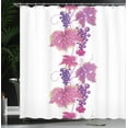 thumbnail image 4 of Ambesonne Nature Shower Curtain, Vibrant Leaf and Plant, 69"Wx84"L, Fuchsia Purple, 4 of 5