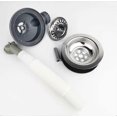 thumbnail image 3 of 114 mm 1? "stainless steel kitchen sink strainer basket with overflow sink drain, 3 of 4