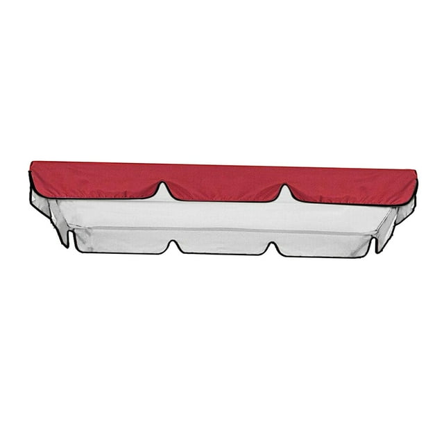 Toldo columpio para patio, duradero, ligero e impermeable, de 3 plazas, para la mayoría de las ocasiones. Rojo 164x114x15cm