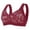 Red, variant on Bras for Old Women Comfortable Front Closure No Underwire Support Bras Full Coverage Everyday Sleep Bras, 36B/C-46B/C