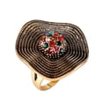 thumbnail image 5 of Opvise Boho Vintage Women Shiny Rhinestone Wedding Party Cocktail Ring Jewelry Gift, 5 of 5