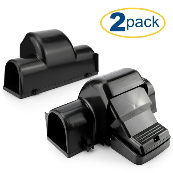 Exuby Pet-Safe Mouse Trap with Tunnel Design Dual Entry for Better Capture Rate No Harmful Poison, 2 Pack