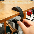 thumbnail image 6 of Purse Hook for Table 4 Pcs C-Style Aluminum Alloy Bag Hanger Desk Purse Table Hook Anti-Slip Under Desk Backpack Hook, 6 of 7