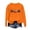 WRQ1-Orange, variant on VKOYWKM Oversized Sweatshirt for Women Halloween Pumpkin Graphic Sweatshirt Party Tops Fall Long Sleeve Crewneck Sweatshirts Holiday Cozy Thanksgiving Pullover