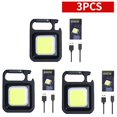 thumbnail image 1 of Mini linterna led de trabajo, linterna de bolsillo portátil, llaveros, Linterna recargable con USB, Sacacorchos de luz para acampar al aire libre, 1 of 4