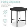 thumbnail image 5 of Best Choice Products 5-Piece Modern Round Counter Height Dining Set w/ 4 Chairs, 1.5in Thick Table - Black, 5 of 7