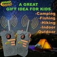 thumbnail image 5 of Nature Bound: Walkie Talkies - Gray & Orange - 2pc Communicating Toy Set, 2 Mile Range, 8 Channels, Built-In Flashlight, 462 MHz, Belt Clips, Kids 5+, 5 of 9