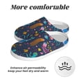 thumbnail image 6 of Haiem Marine Inhabitants Print Women's Fuzzy Memory Foam House Slipper Cozy Home Footwear Non-slip Winter Slippers-46/47, 6 of 7