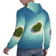 thumbnail image 6 of Naloa Paradise Island Men's Casual Hooded Collar Drawstring Hoodies Pullover Sweatshirts Casual Long Sleeve Shirts-Small, 6 of 7