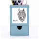 thumbnail image 1 of Lobo Gris amigo empresa caballero Tarjeta de clip de pluma del gestor de suministros de oficina Unbranded, 1 of 3