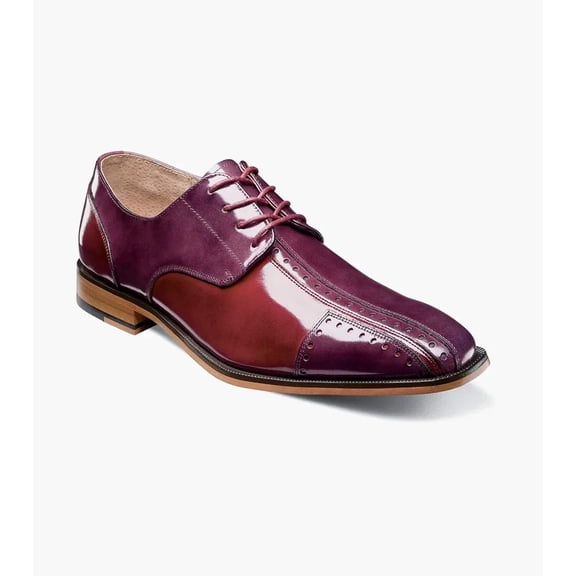 Stacy Adams Palmento Modified CapToe Oxford Dress Shoes Burgundy Multi 25740-641