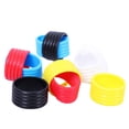 thumbnail image 3 of 4Pcs/lot Silicone Tennis Racket Grip Ring Handle Closure Rubber Sweat-absorbing Band Fixed Stretchable Handle Tennis Accessories Yellow 4pcs, 3 of 6