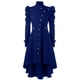 thumbnail image 1 of Abrigo de mujer de largo medio, estilo británico, ajustado, con cuello alto y estilo retro medieval, 1 of 5